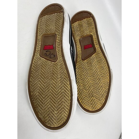 Levis Womens Black Canvas Lace-Up Sneakers Casual Shoes Size 5.5 - Picture 4 of 8